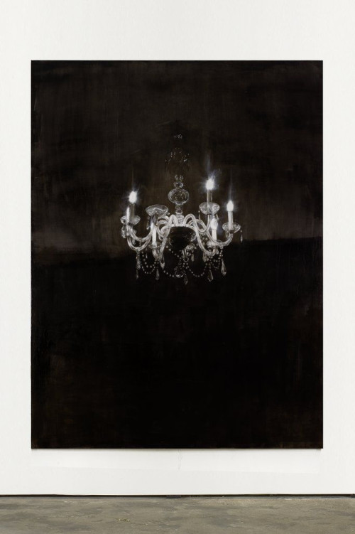 
     <i>Chandelier 3</i>, 
     2013<br />
     Oil paint on canvas, 
      240 x 180 cm<br />
     