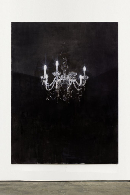 
     <i>Chandelier 4</i>, 
     2013<br />
     Oil paint on canvas, 
      240 x 180 cm<br />
     