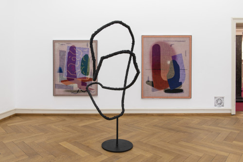 
     <i>Installation view 'Bongos at the Lido', Villa Merkel, Esslingen, Germany, 2020</i>, 
     <br />
     Photo credit: Frank Kleinbach, 
     <br />
     