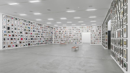 
     <i>You, Can You Recommend Your Psychiatrist?</i>, 
     2007<br />
     1001 individual paperworks, 
      dimesions variable<br />
     Installation view, Migros Museum, Zurich, Switzerland, 2014