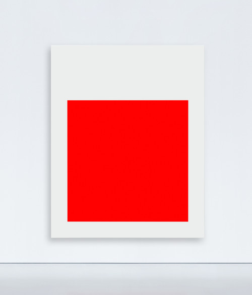 
     <i>set 296</i>, 
     2015<br />
     lacquered aluminum, 
      250 x 200 x 10,8 cm<br />
     