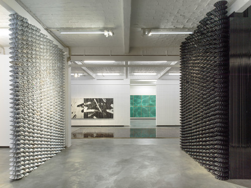 
     <i>Gregor Hildebrandt | Falkenrot Preis 2016 (exhibition view), Künstlerhaus Bethanien, Berlin, 2016</i>, 
     <br />
      
     <br />
     