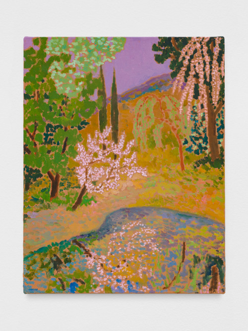 
     <i>verdant whispery</i>, 
     2019<br />
     oil on canvas, 
      58 x 46 cm<br />
     