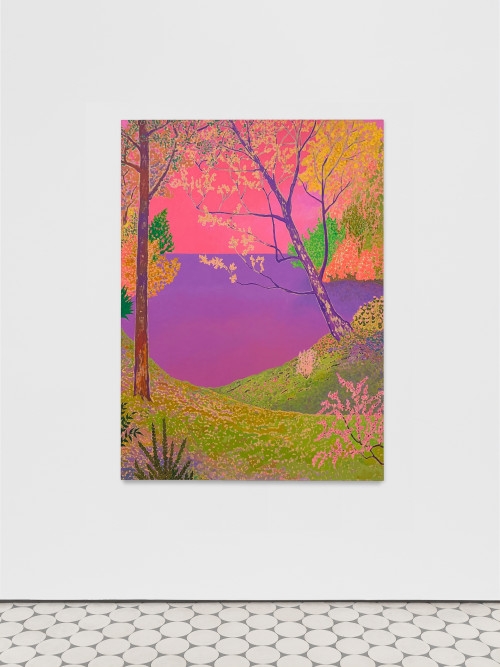 
     <i>breathes triumphant lusterlike</i>, 
     2019<br />
     oil on canvas, 
      152 x 112 cm<br />
     