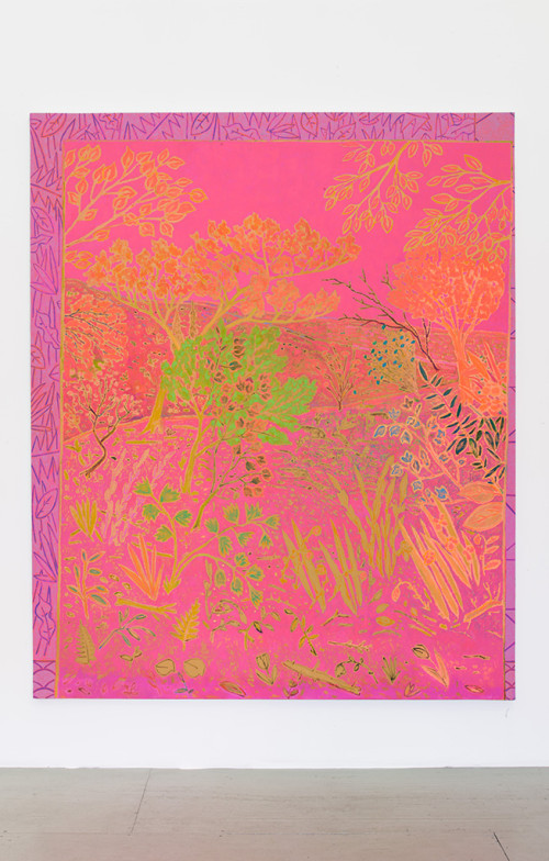 
     <i>chorus runs riot</i>, 
     2014<br />
     oil on canvas, 
      231 x 190 cm<br />
     