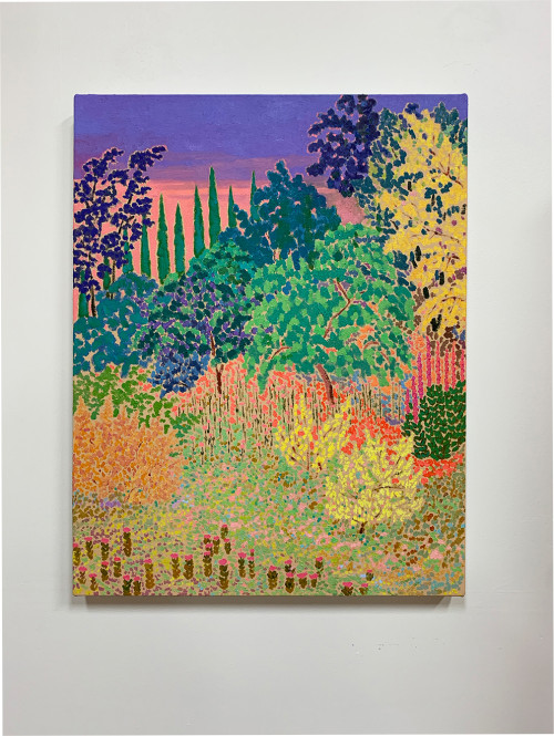 
     <i>squalls gone serene</i>, 
     2020<br />
     oil on canvas, 
      58.5 x 46 cm<br />
     