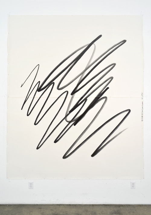 
     <i>Big Scribble #6 (squat)</i>, 
     2018<br />
     pencil on paper, 
      260 x 210<br />
     