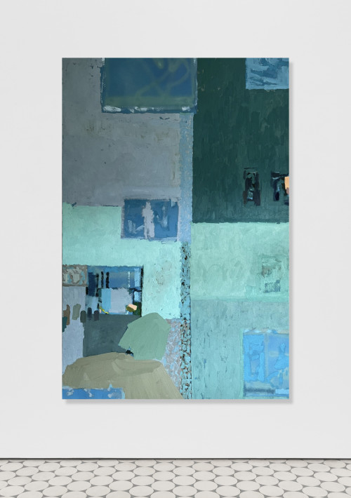 
     <i>Lowing Still</i>, 
     2021<br />
     Oil on canvas, 
      180 x 120 cm<br />
     