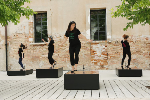 <i>Raise the Roof (Venice)</i>,
2017<br />
Performance, 57th International Exhibition of La Biennale di Venezia, Venice, Italy, 2017,
<br />