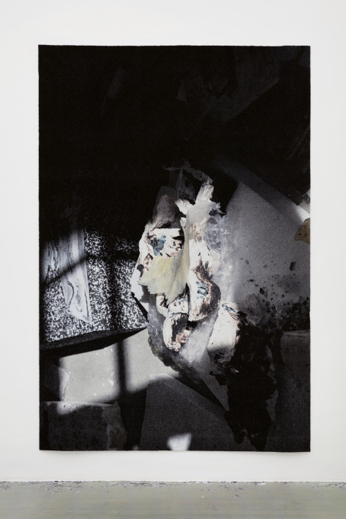 
     <i>grid 1</i>, 
     2017<br />
     direct print on carpet, 
      300 x 200 cm<br />
     