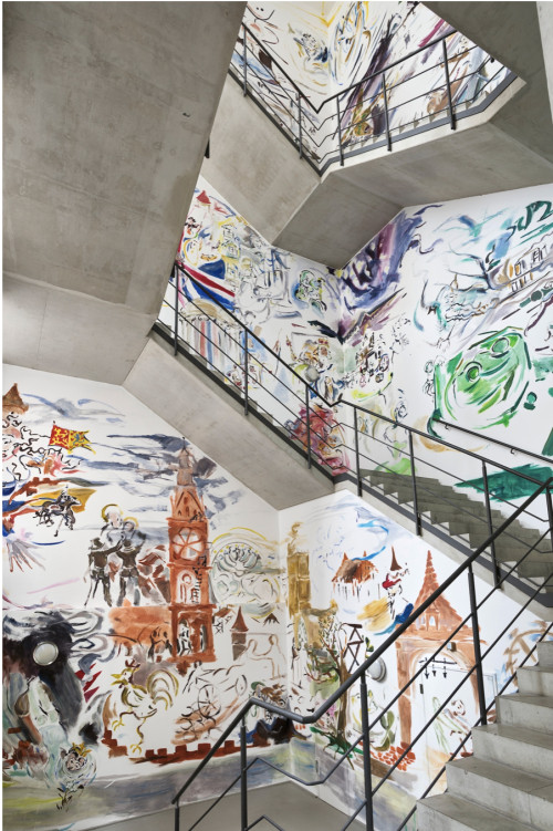 
      
     <br />
     Installation view 'Sophie von Hellermann – Stufen zur Kunst', Kunstverein Hannover, Hanover, Germany, 2017, 
     <br />
     