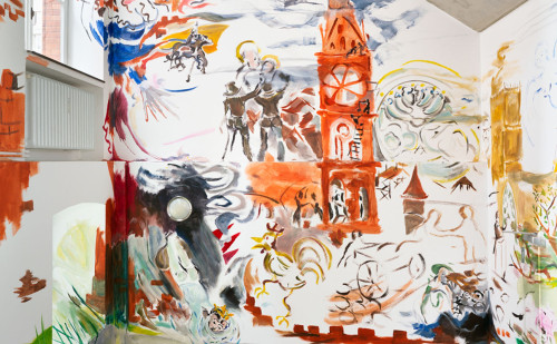 
      
     <br />
     Installation view 'Sophie von Hellermann – Stufen zur Kunst', Kunstverein Hannover, Hanover, Germany, 2017, 
     <br />
     