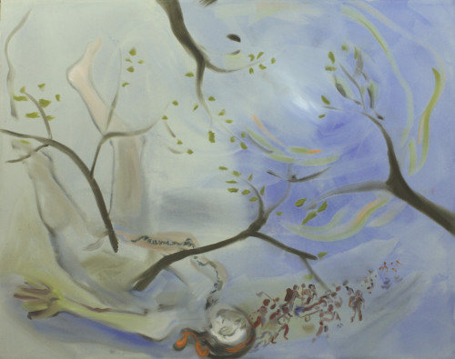 
     <i>The Drama continues 2</i>, 
     2010<br />
     acrylic on canvas, 
      170 x 200 cm<br />
     