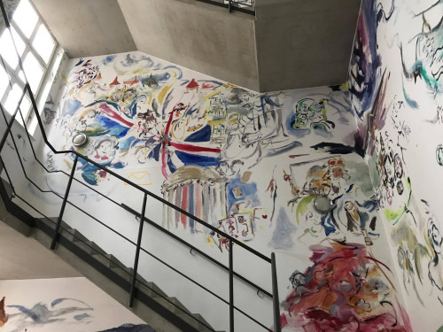 
      
     <br />
     Installation view 'Sophie von Hellermann – Stufen zur Kunst', Kunstverein Hannover, Hanover, Germany, 2017, 
     <br />
     