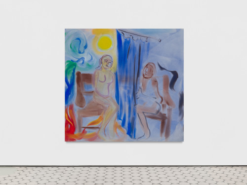 
     <i>Bank Holiday Monday</i>, 
     2019<br />
     acrylic on canvas, 
      190 x 200 cm<br />
     