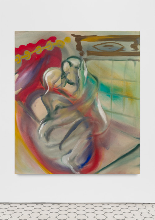 
     <i>Brainfuck</i>, 
     2020<br />
     acrylic on canvas, 
      160 x 140 cm<br />
     
