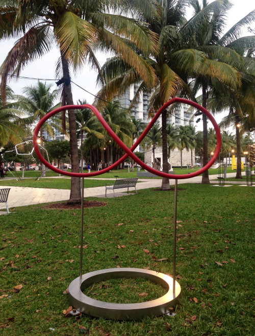 
     
     <i>Von null bis unendlich (from here to eternity)</i>,      1986<br />
     Kinetic sculpture, 
      216 x 85 x 95 cm<br />
      