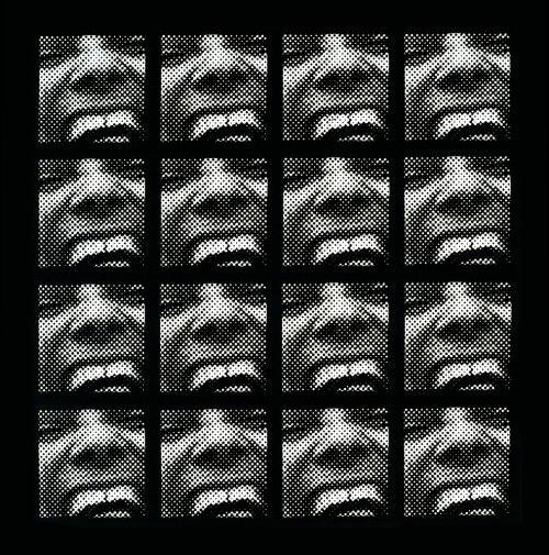 
     <i>Serielles Raster-Bild</i>, 
     1962/63<br />
     silkscreen, 
      103 x 103 cm<br />
     