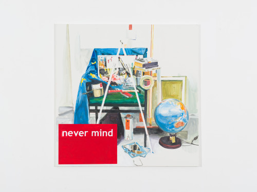 
     <i>Never Mind</i>, 
     2013<br />
     Acrylic on canvas, 
      140 x 140 cm<br />
     