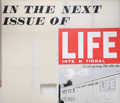 
     <i>the next issue</i>, 
     2014<br />
     acrylic on cotton, 
      250 x 290 cm<br />
     