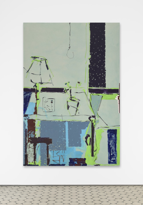 <i>Moon Shadows</i>, 2022<br />Oil in canvas, 210 x 140 cm<br />