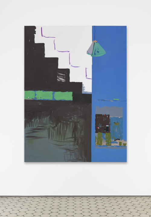 <i>Incident Ray</i>, 2022<br />Oil on canvas, 183 x 137 cm<br />