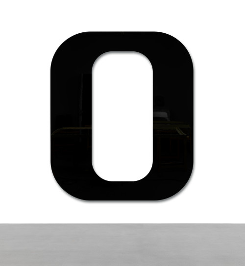 <i>total object 343</i>, 2022<br />Aluminum, lacquered, 220 x 184 x 13,7 cm<br />