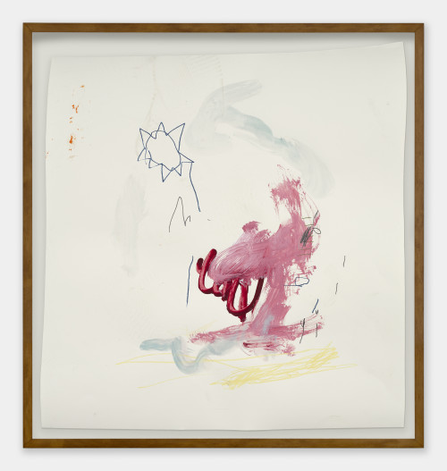 <i>Z22E007</i>, 2022<br />Mixed media on mould made paper, 57 x 53 cm<br />