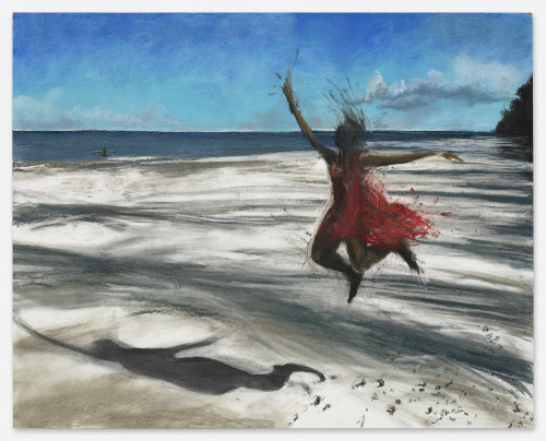 <i>Liminal Deity</i>, 2023<br />Pastel on paper, 123 x 153 cm<br />