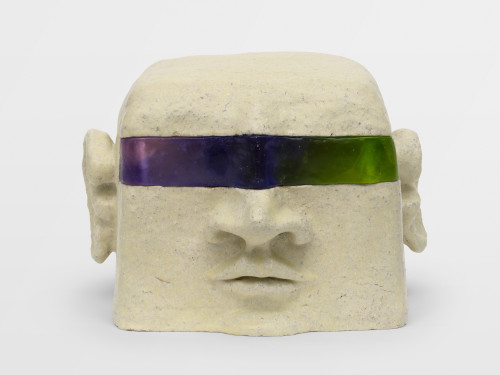 <i>Megaron 2</i>, 2023<br />Glazed ceramic and crystal, 30 x 49 x 42 cm<br />