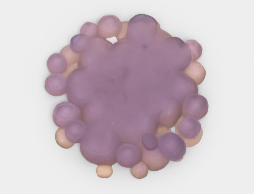 <i>Mitose</i>, 2023<br />Resin, 43 x 43 x 5 cm<br />
