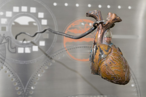 <i>Heart (copper)</i>, 2018<br />copper, resin, 8.5 x 11 x 17.5 cm<br />