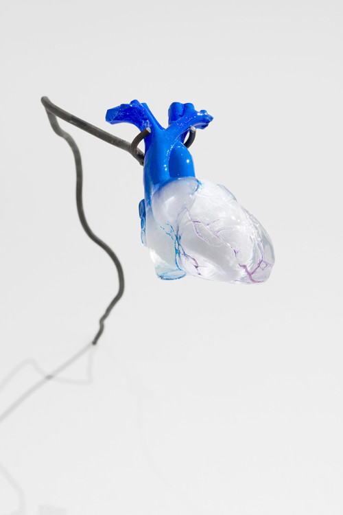 <i>Heart (cave / water)</i>, 2018<br />marble egg, resin, 8.5 x 11 x 17.5 cm<br />