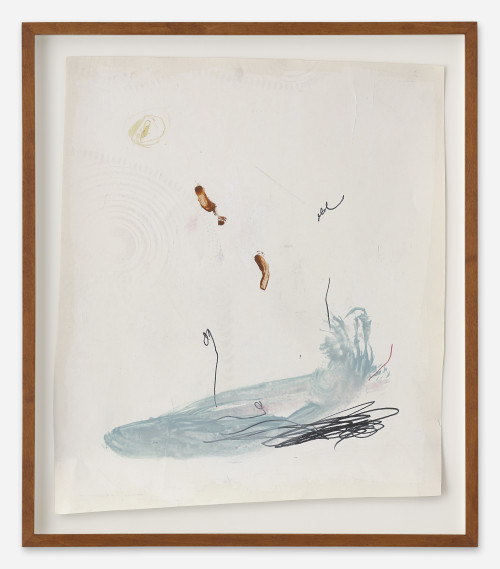 JENNY BROSINSKI<br /><i>Z23D006</i>, 2023<br />Mixed media on mould made paper, 37 x 31 cm (paper)<br />
