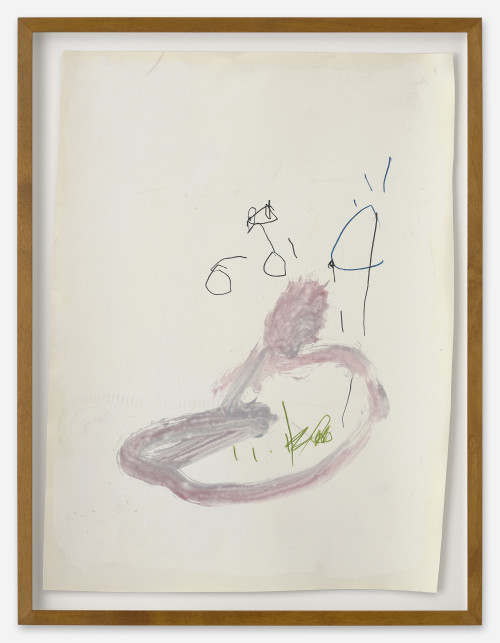 JENNY BROSINSKI<br /><i>Z23D004</i>, 2023<br />Mixed media on mould made paper, 54 x 39 cm (paper)<br />
