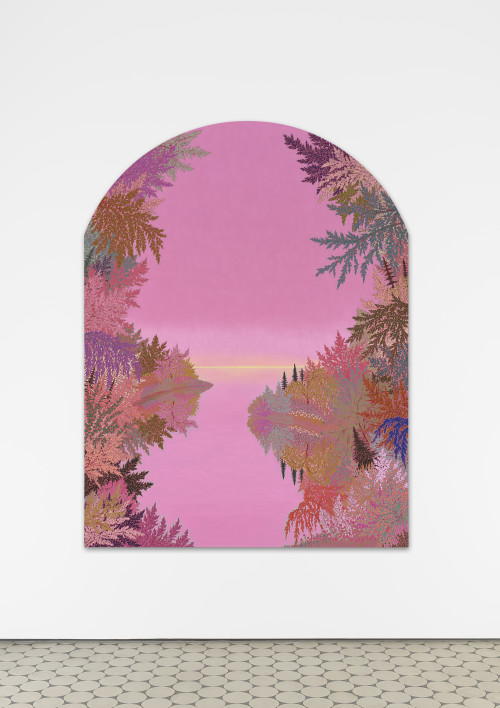 <i>sometimes glowing laud loudly</i>, 2023<br />Oil on canvas, 218 x 165 cm<br />