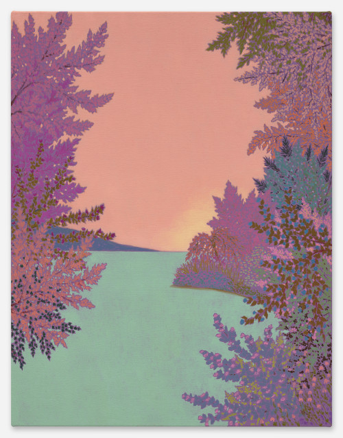 <i>serenest sound blooming</i>, 2023<br />Oil on canvas, 89 x 67 cm<br />