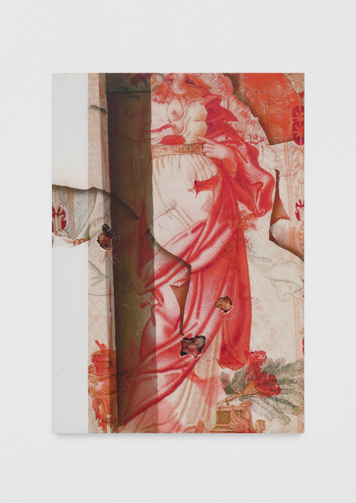 <i>CLEOPATRE 22</i>, 2022<br />Print on pigmentet jesmonite and minerals, 70 x 49 x 3 cm<br />